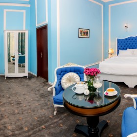 Ванная комната в номере гостиницы River Side