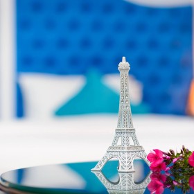 Small Eiffel Tower in luxury room