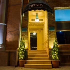 Entrance of Tiffany Bar in Tbilisi